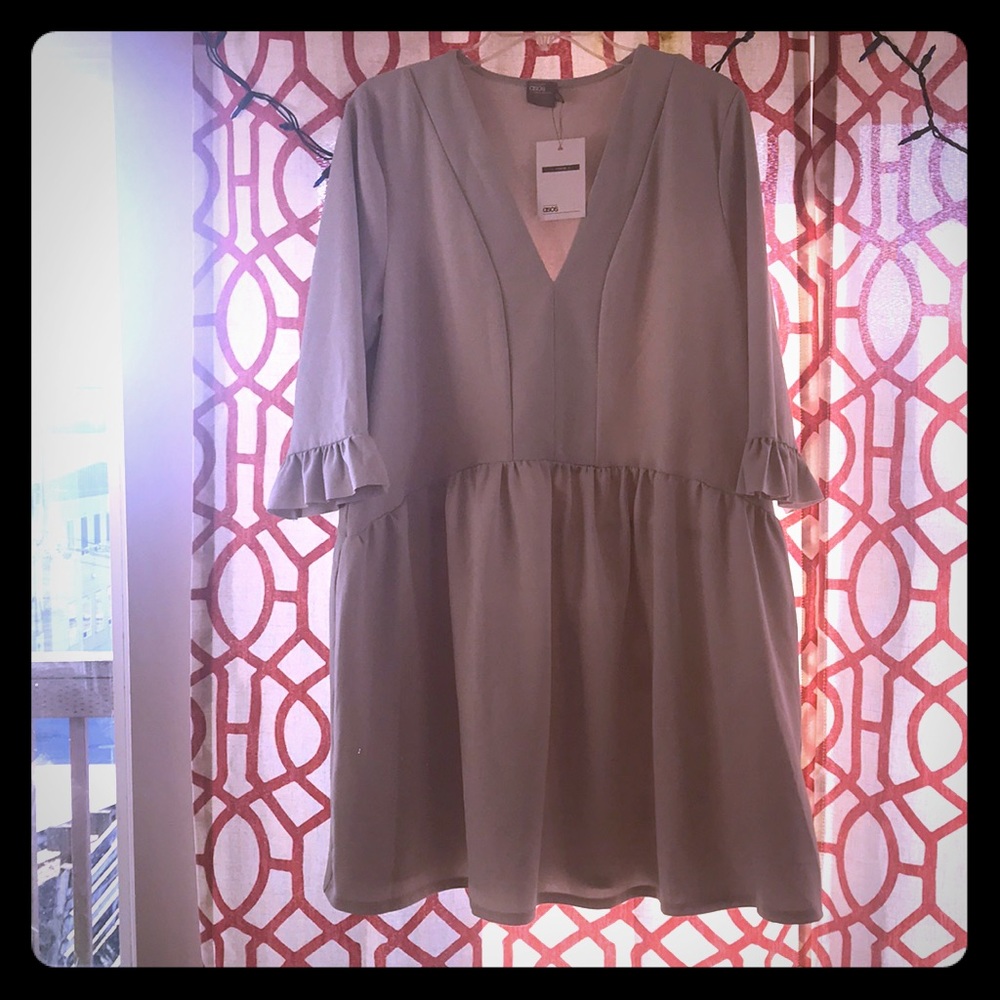 ASOS NWT grey dress
